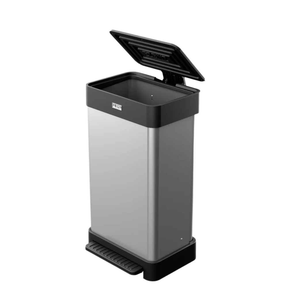 EZBINZ™ Tilting Front Step Trash Can | Stainless Steel Kitchen Bin EZBINZ™ Tilting Front Step Trash Can | Stainless Steel Kitchen Bin